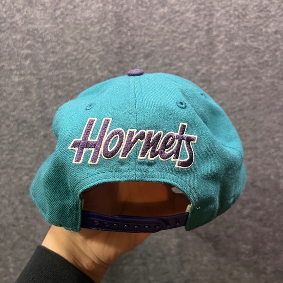 Charlotte Hornets Snapback Hat Teal Purple NBA Basketball Mascot Cap - Picture 2 of 4